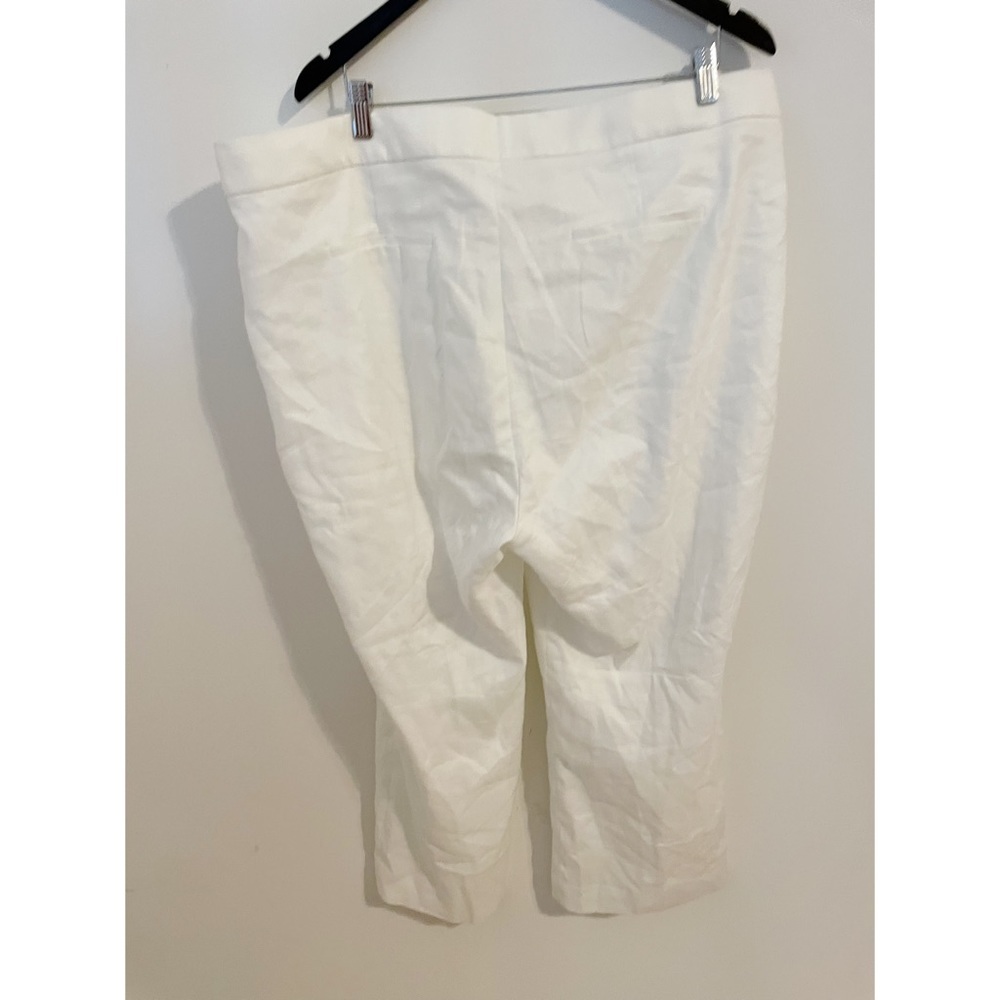 NWT J Crew Hayden Linen Kickout Crop White 20 - Picture 4 of 7